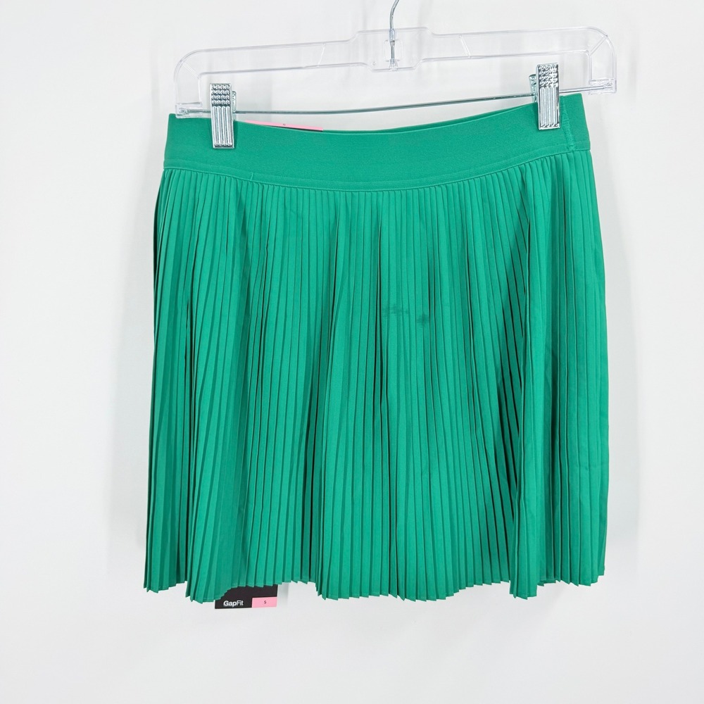 GapFit Pleated Skort Women Size S Green Activewear Athletic Tennis Golf